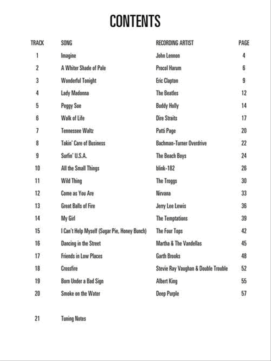 Easy Pop Bass Lines Bass Guitar scores gallery preview page 4