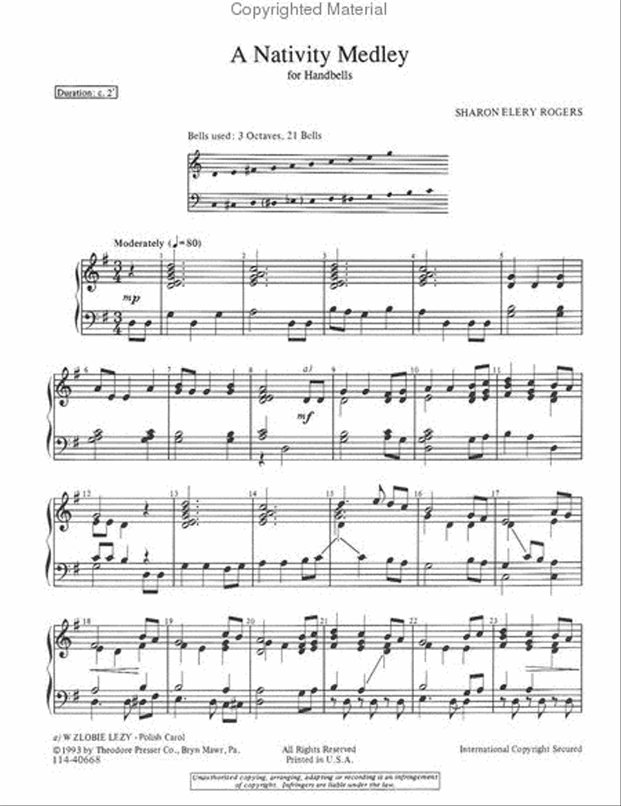 A Nativity Melody A Nativity Melody Chamber Music scores gallery preview page 2