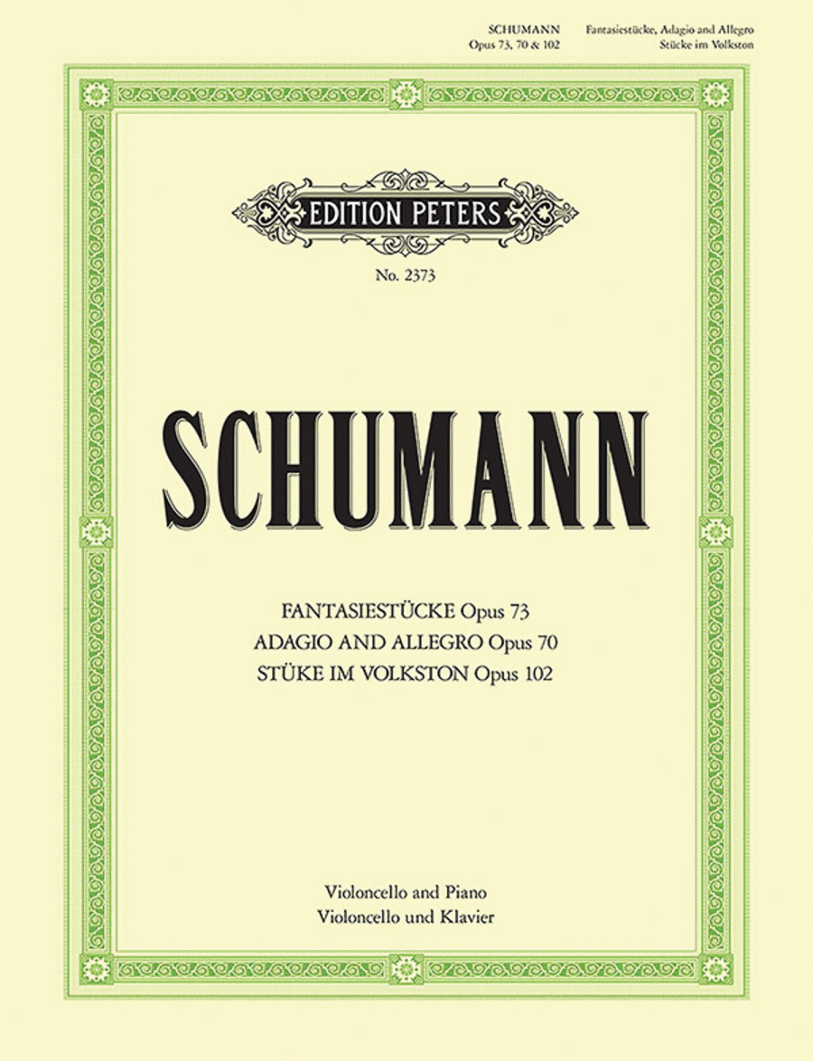 Compositions for Cello and Piano (Complete) Piano Accompaniment scores gallery preview page 1