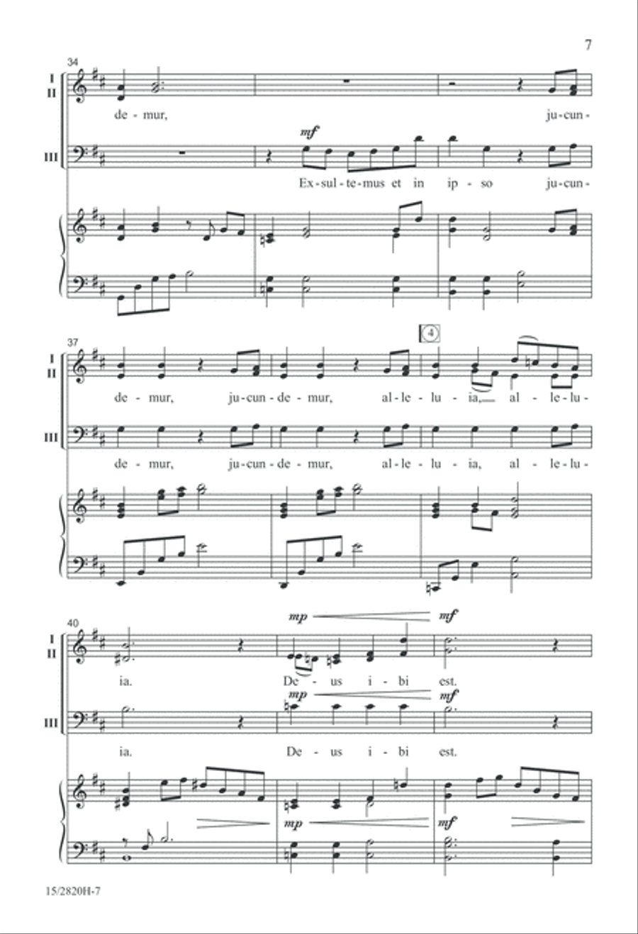 Ubi Caritas 3-Part scores gallery preview page 8