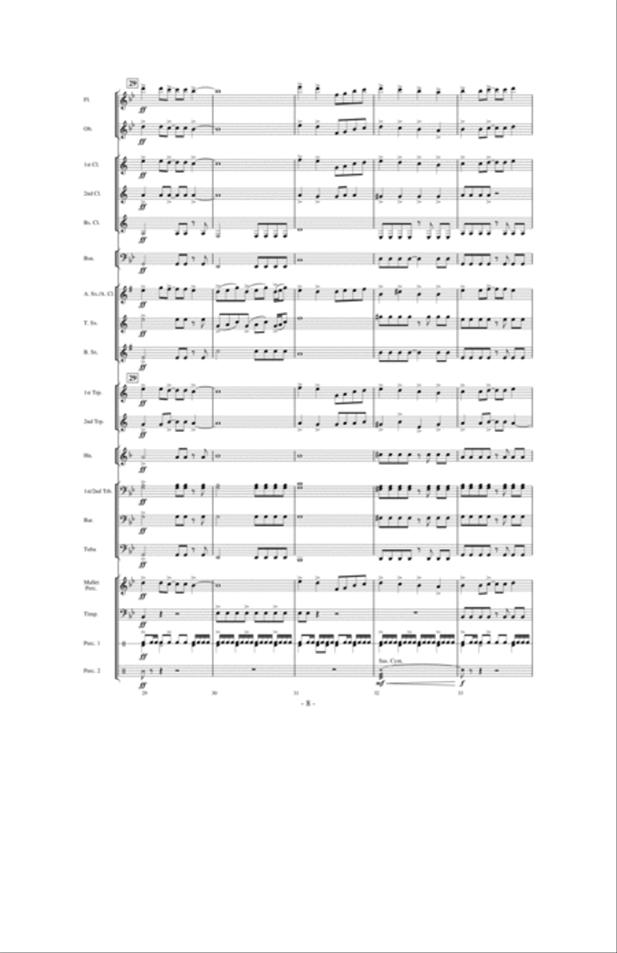 Above the World Concert Band scores gallery preview page 7