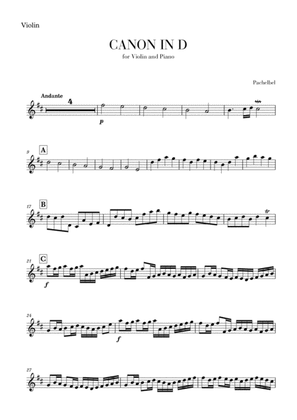 Book cover for Canon in D for Violin