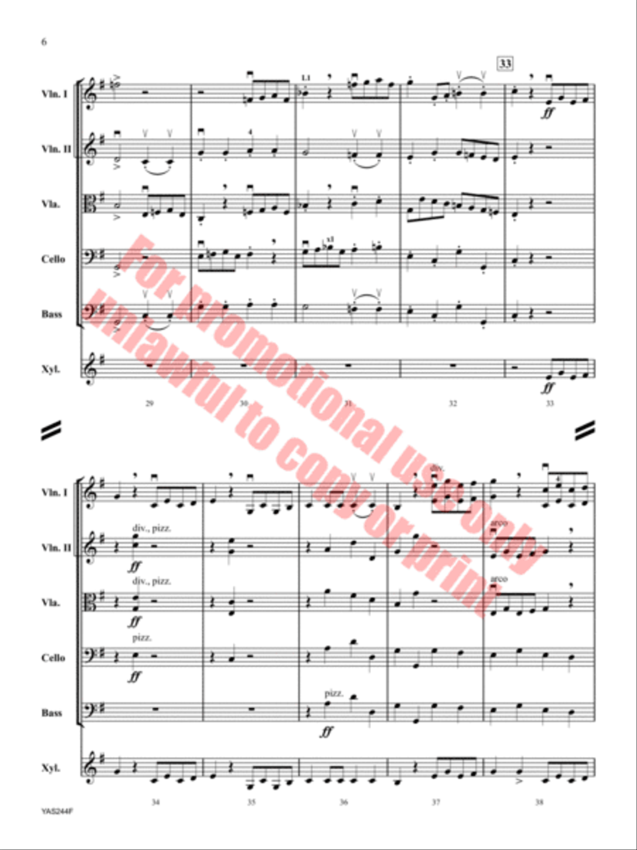 Fossils and Finale Orchestra scores gallery preview page 7