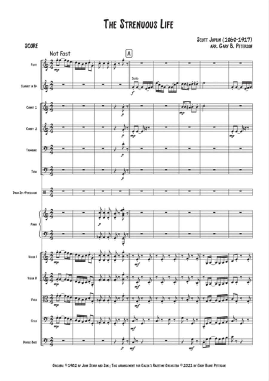 The Strenuous Life Clarinet scores gallery preview page 3