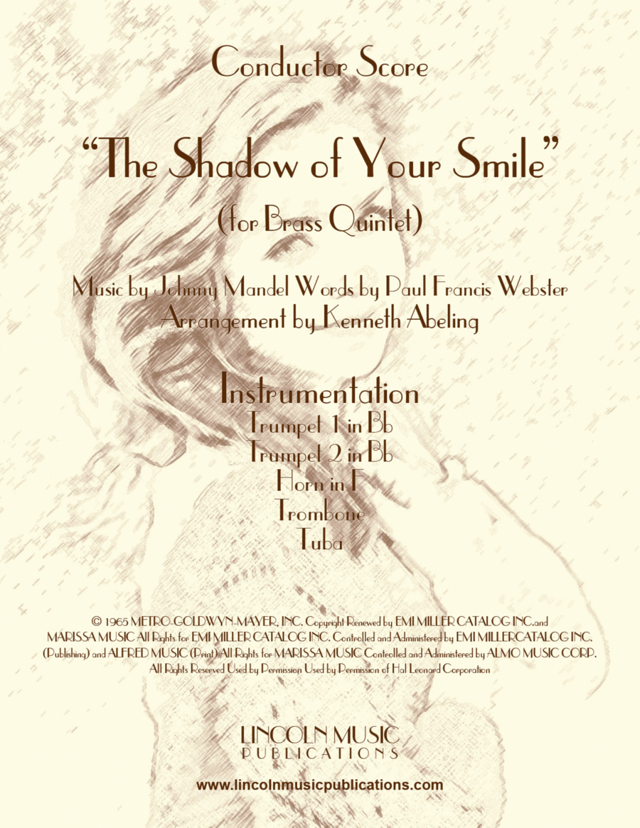 The Shadow Of Your Smile Brass Ensemble scores gallery preview page 1