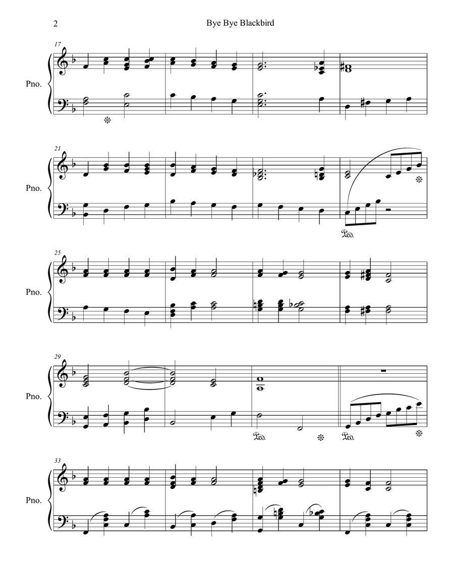 Bye Bye Blackbird Piano Method scores gallery preview page 3
