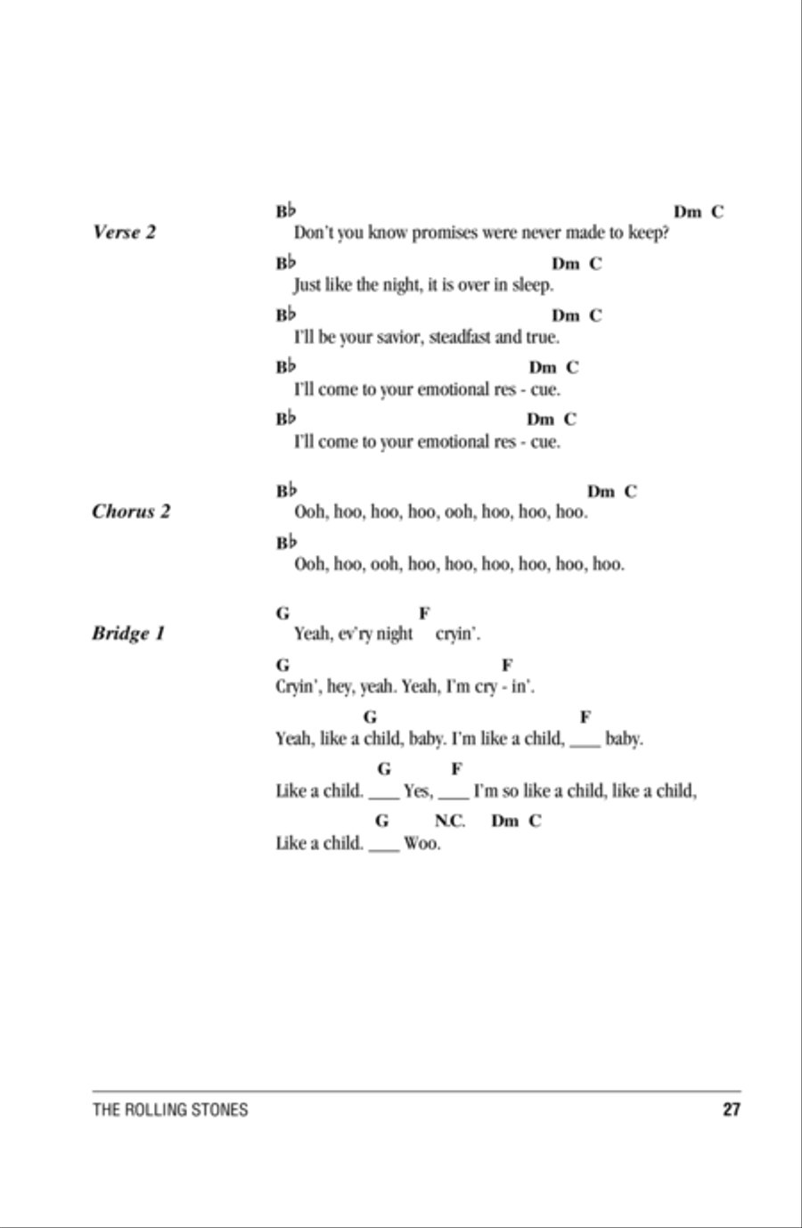 Emotional Rescue Acoustic Guitar scores gallery preview page 2