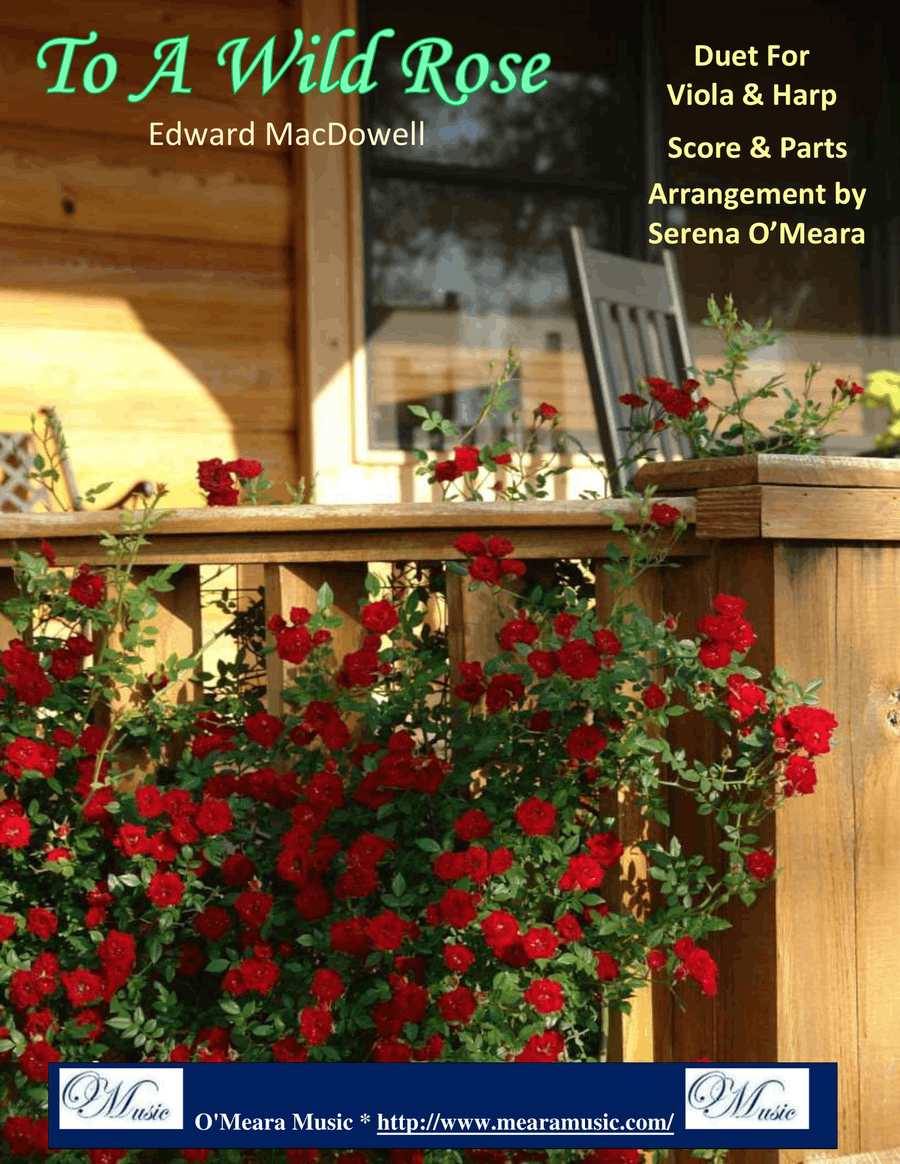 To a Wild Rose, Duet for Viola & Pedal Harp String Duet scores gallery preview page 1
