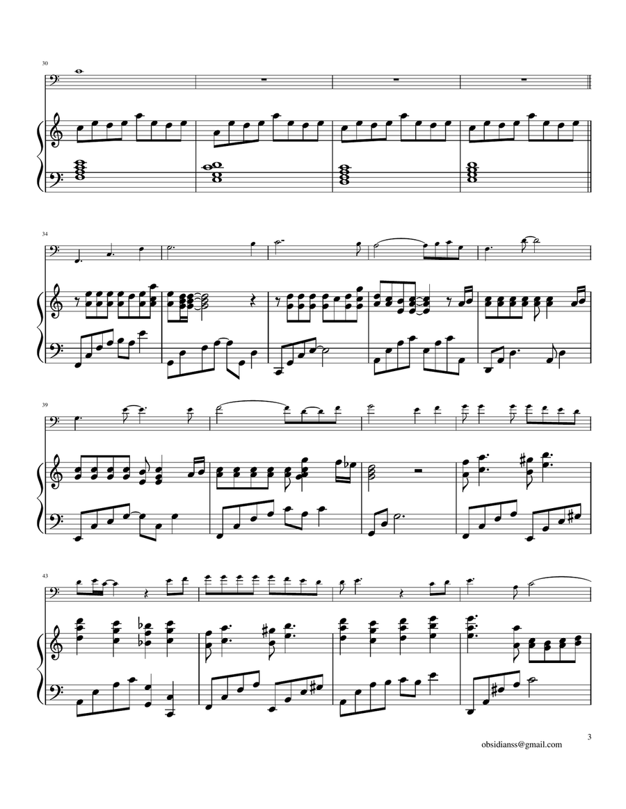 One Summer's Day One Summer's Day Piano scores gallery preview page 5