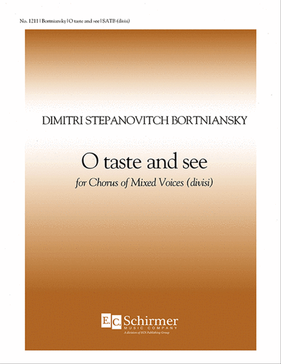 O Taste and See O Taste and See Divisi scores gallery preview page 1