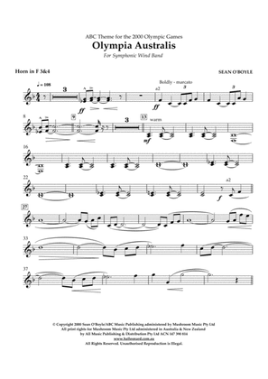 Olympia Australis (Symphonic Wind Band) - F Horn 3,4