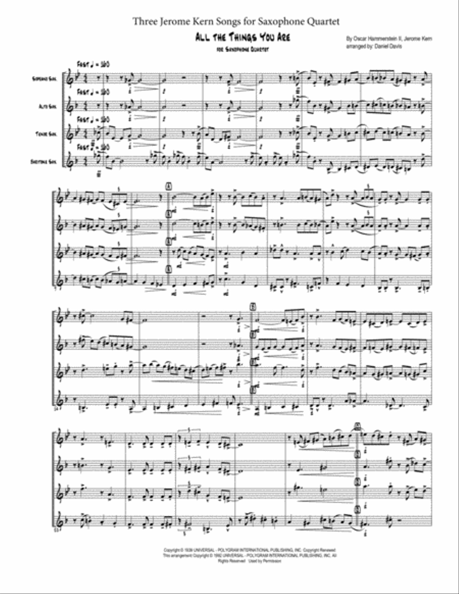 Can't Help Lovin' Dat Man Woodwind Quartet scores gallery preview page 1