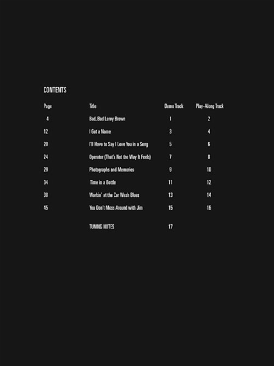 Jim Croce Jim Croce Acoustic Guitar scores gallery preview page 3
