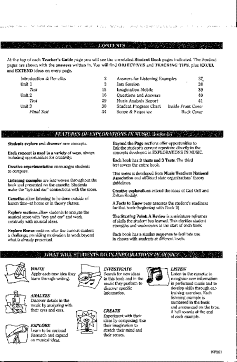 Explorations in Music, Teacher's Book 5