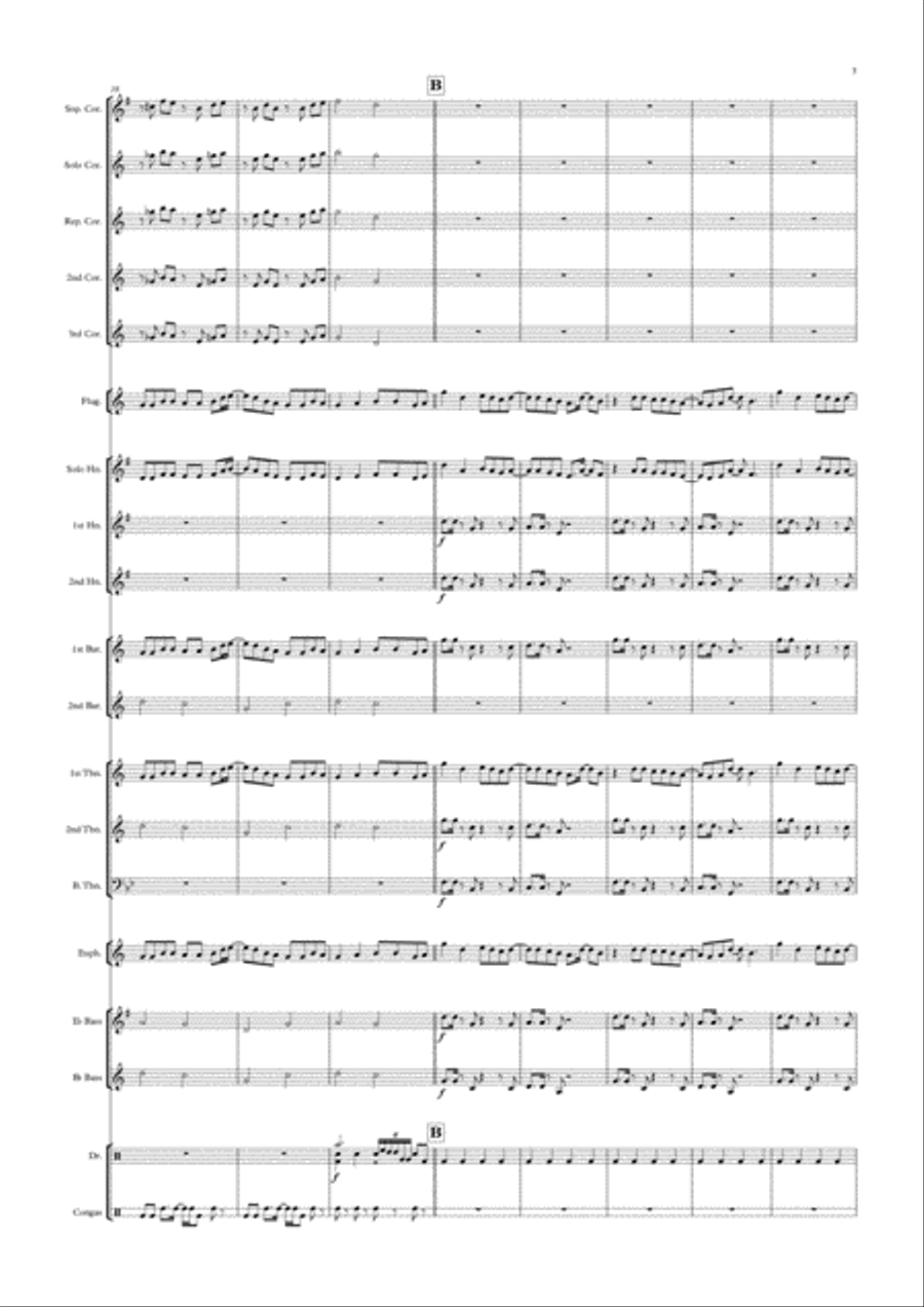 Cheerleader Cheerleader Brass Ensemble scores gallery preview page 3
