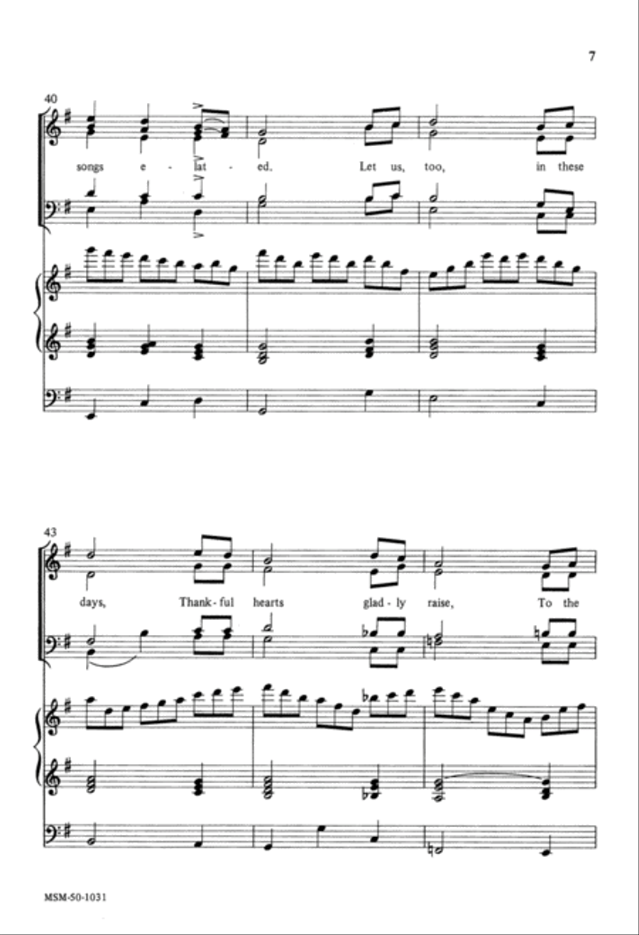 Come Rejoicing, Praises Voicing 4-Part scores gallery preview page 6