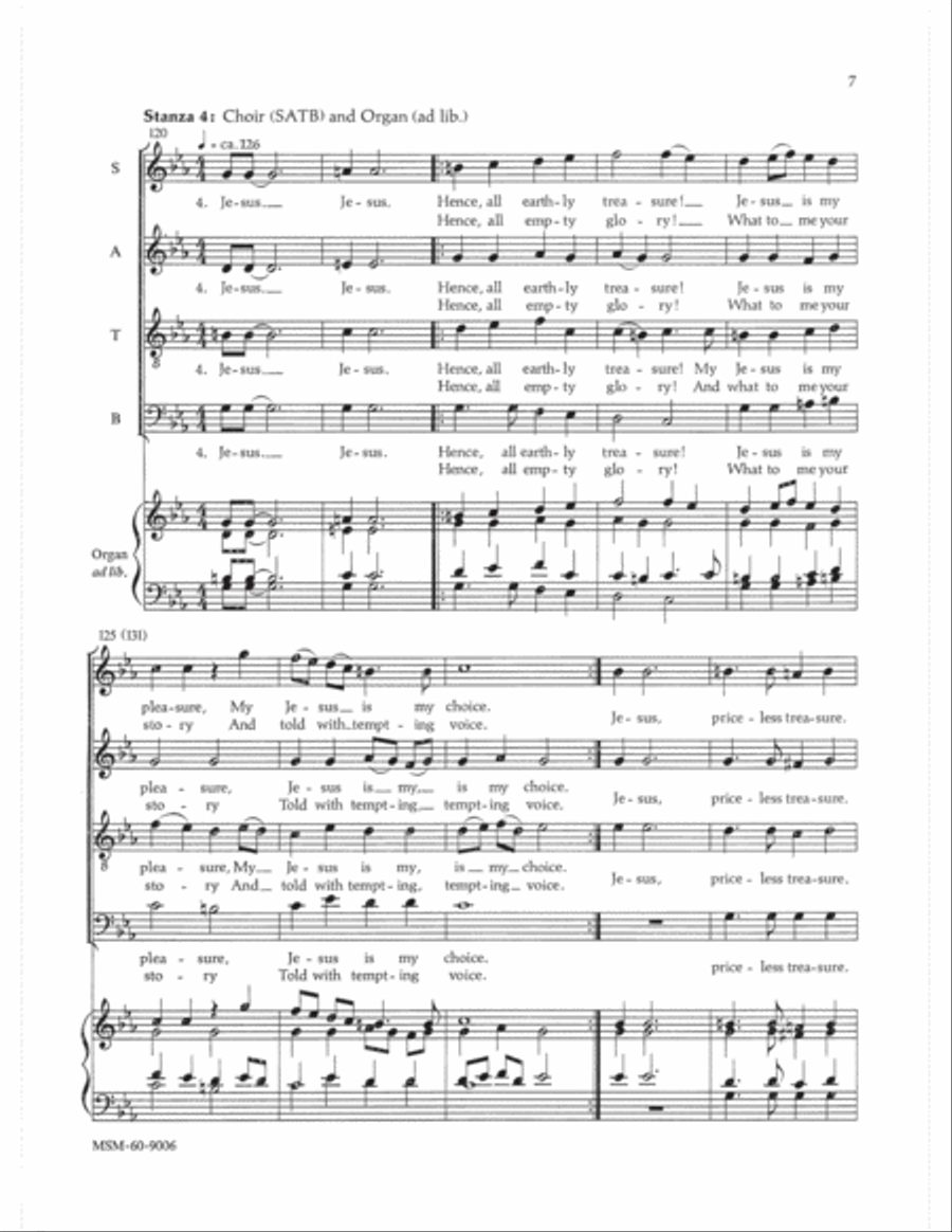 Jesus, Priceless Treasure Choir scores gallery preview page 6