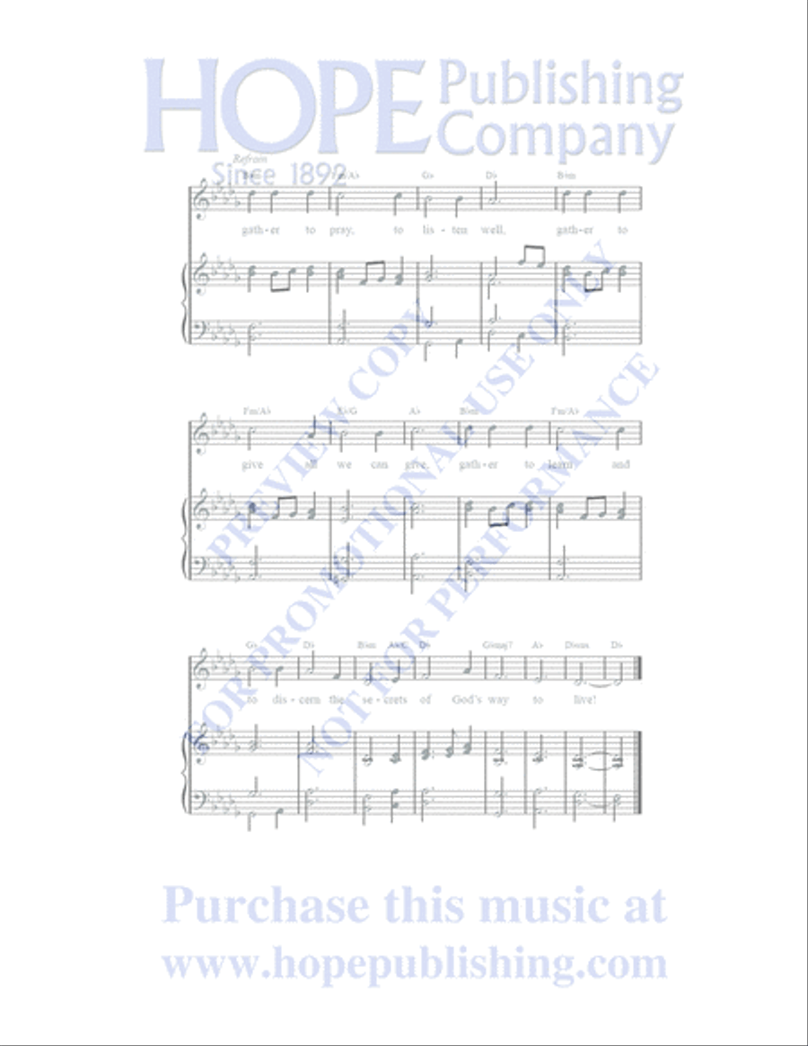 A Place at the Table Choir scores gallery preview page 123