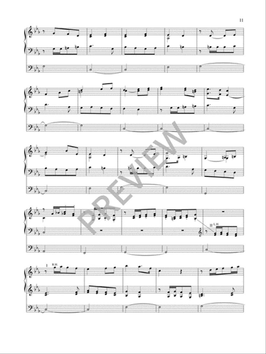 Three Hispanic Carols for Organ Organ Solo scores gallery preview page 13