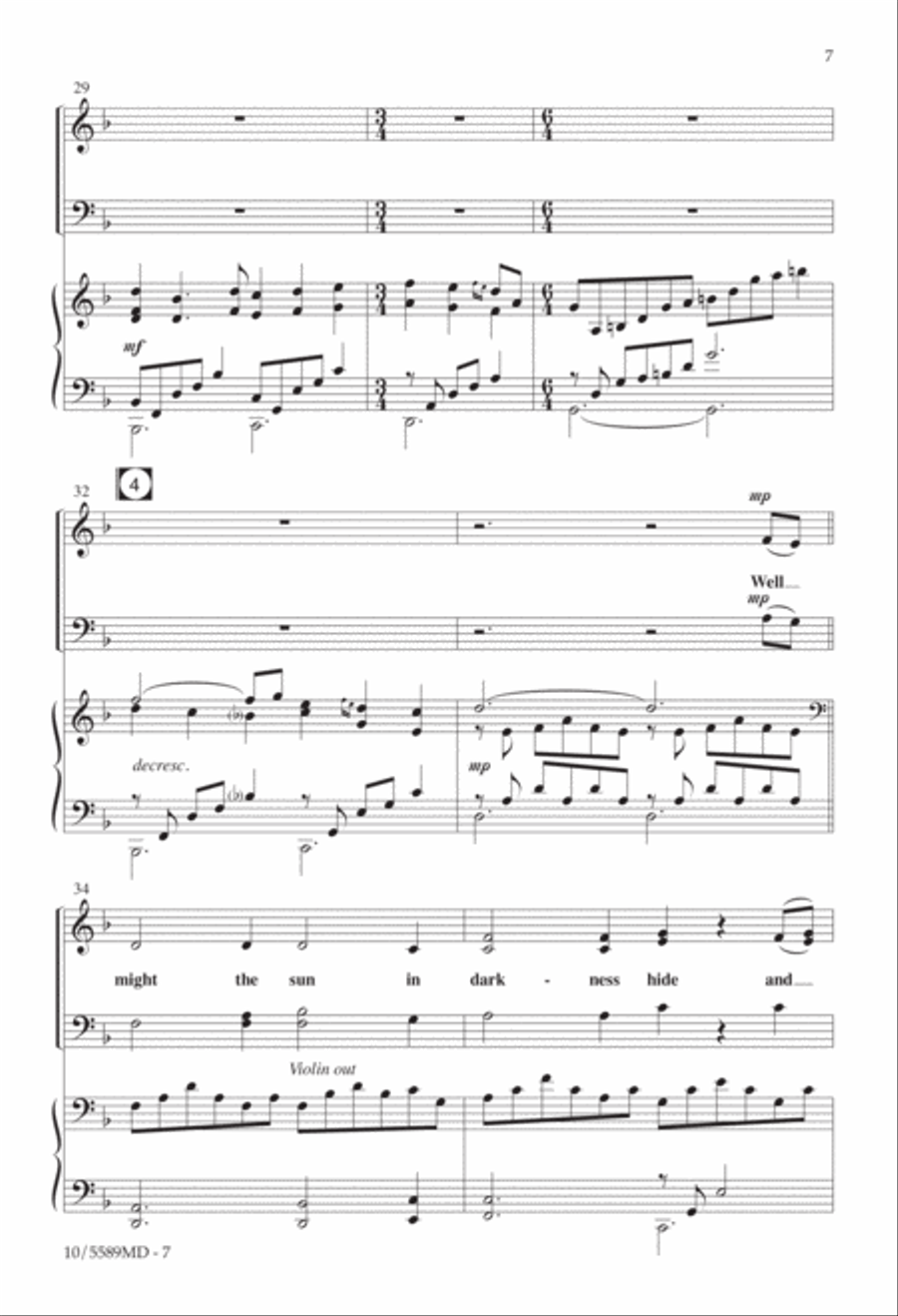 Alas, and Did My Savior Bleed 4-Part scores gallery preview page 6