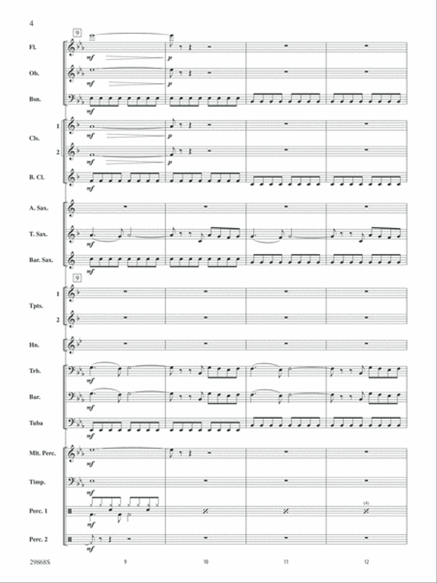 Gotta Be Somebody: Score Concert Band scores gallery preview page 4