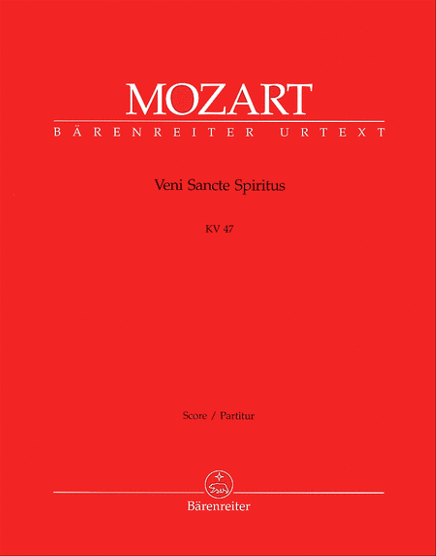 Veni Sancte Spiritus KV 47 4-Part scores gallery preview page 1