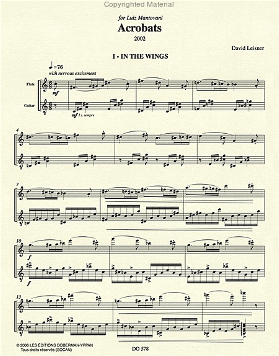 Acrobats (fl. / guit.) Acrobats (fl. / guit.) Flute scores gallery preview page 2