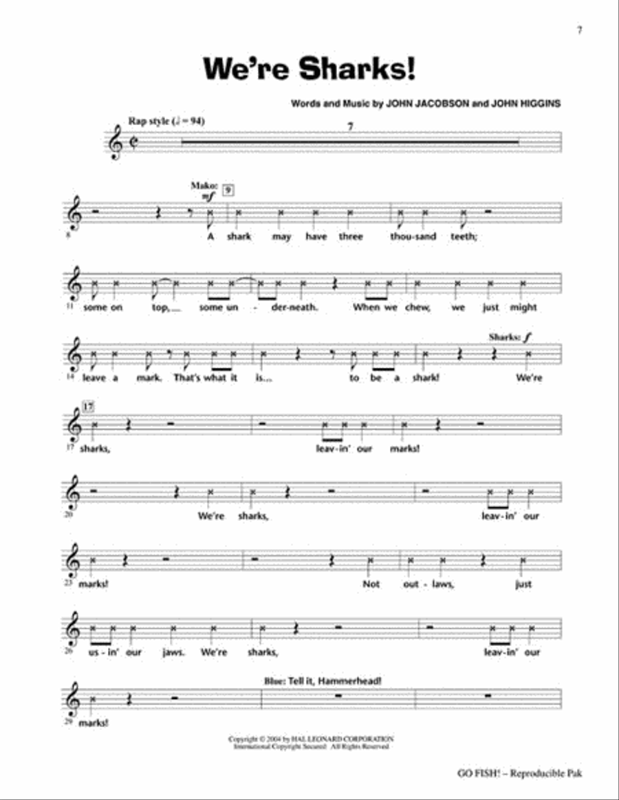 Go Fish! Choir scores gallery preview page 3
