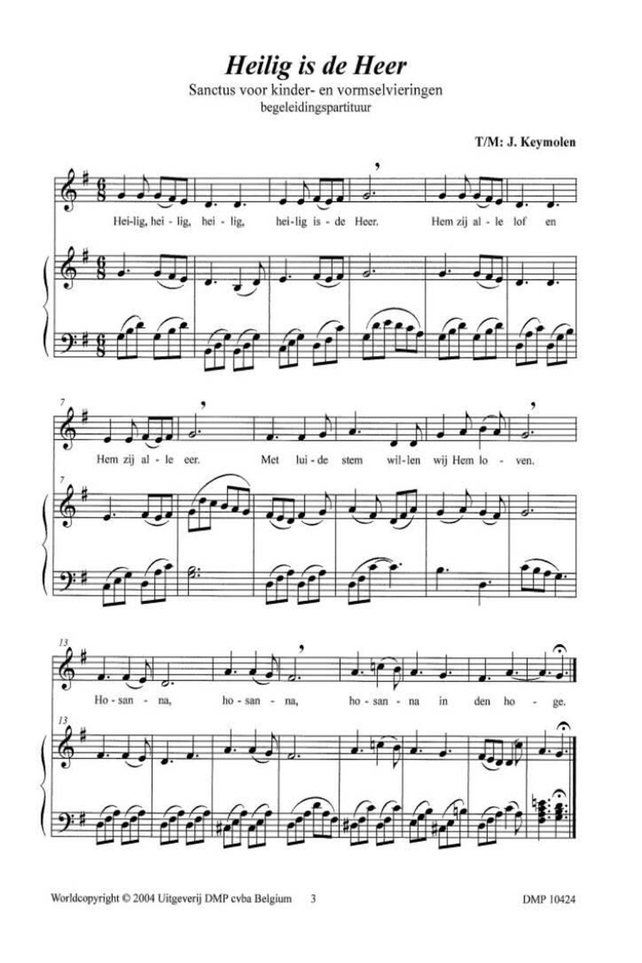 Heilig Is De Heer Unison Choir scores gallery preview page 2