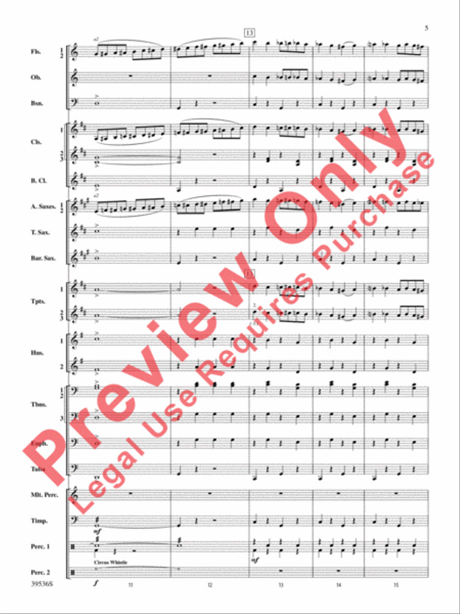 Screamers! Screamers! Concert Band scores gallery preview page 6