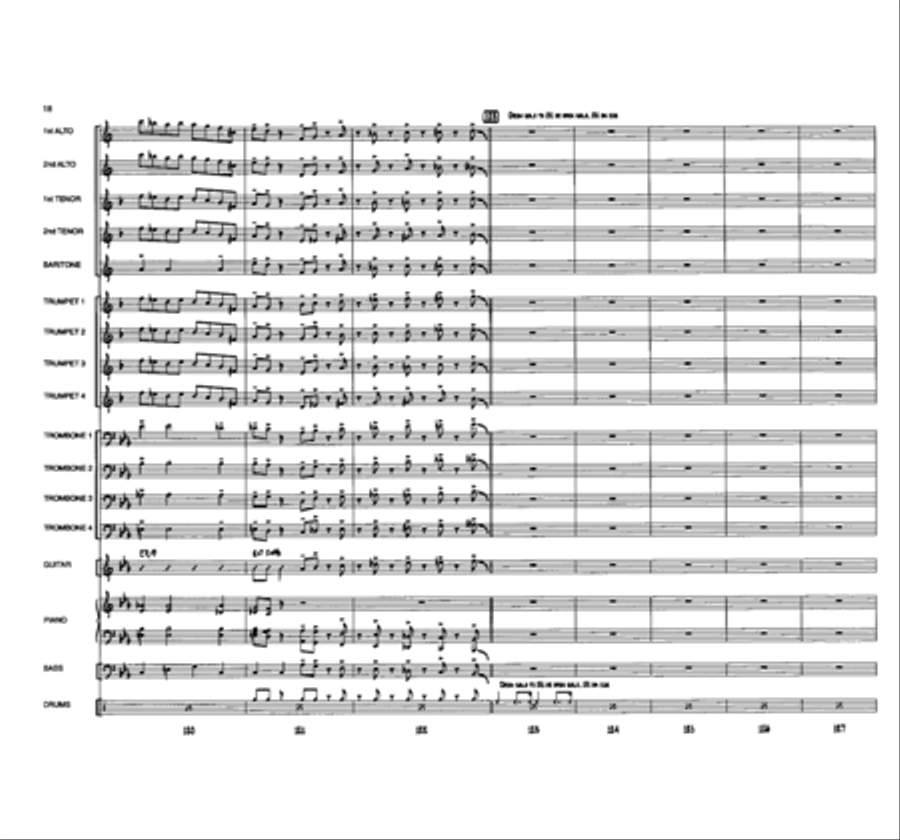 Eenie, Meenie, Minor Mode Jazz Ensemble scores gallery preview page 17