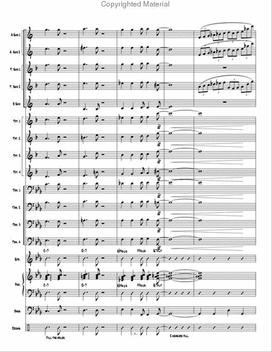 Dakashuffle Jazz Ensemble scores gallery preview page 10