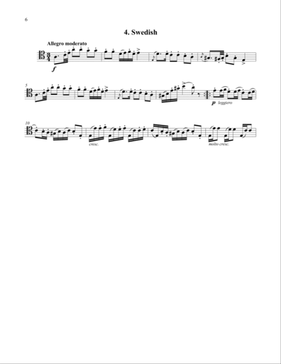 Four Pieces, Op. 70 for Trombone and Piano Piano Accompaniment scores gallery preview page 5