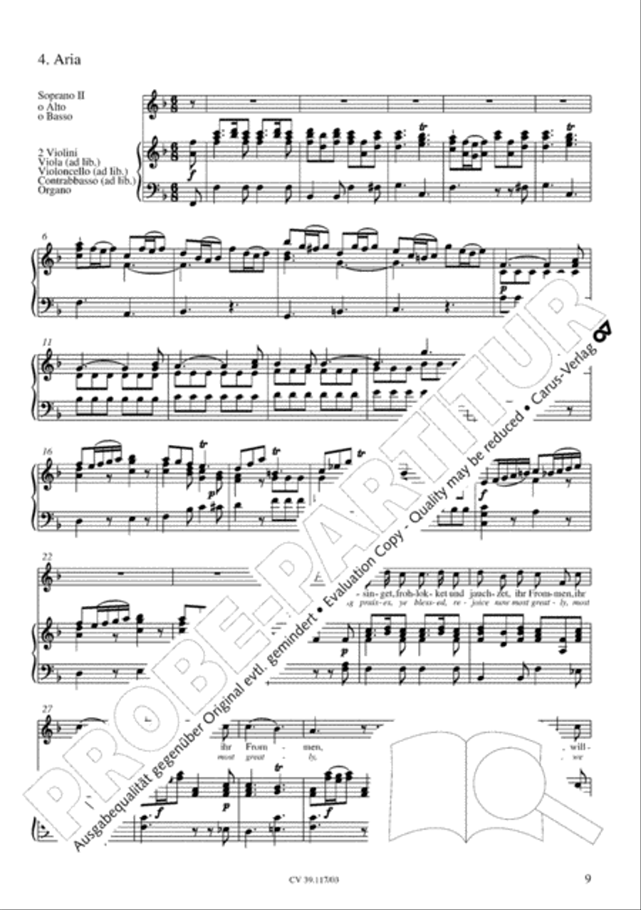 O hosanna, thou Son of David (Hosianna dem Sohne Davids) SA scores gallery preview page 10