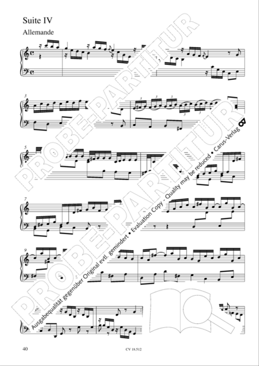 Six Suites Harpsichord scores gallery preview page 41
