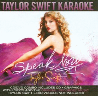 Sing The Hits Taylor Swift Speak Now CDg