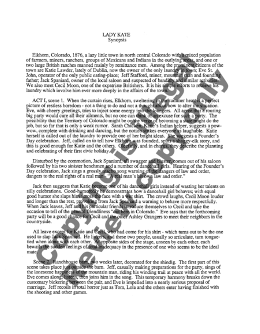 Lady Kate Choir scores gallery preview page 7