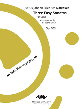 Book cover for Three Easy Sonatas for Two Cellos
