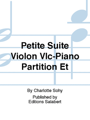Book cover for Petite Suite Violon Vlc-Piano