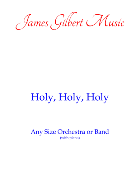 Holy, Holy, Holy (Any Size Church Orchestra Series) image number null