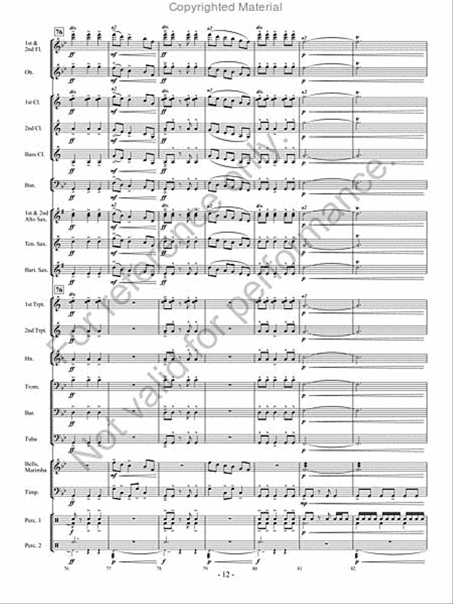 The Phantom Herd Concert Band scores gallery preview page 11