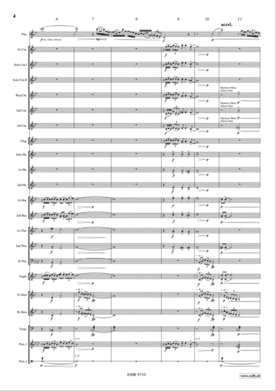Concertino in Blue Brass Band scores gallery preview page 4