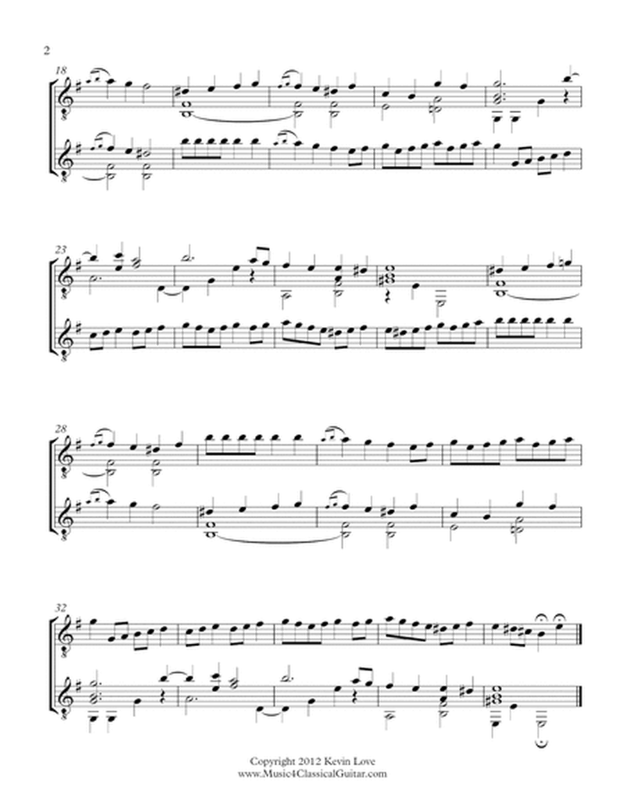 La Rossignol (Guitar Duo) - Score and Parts image number null