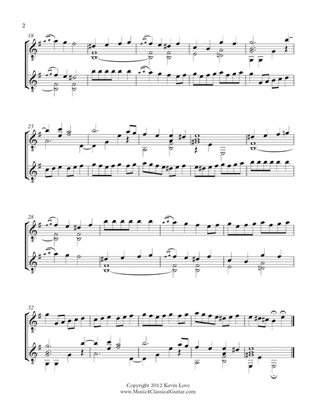 La Rossignol (Guitar Duo) - Score and Parts image number null