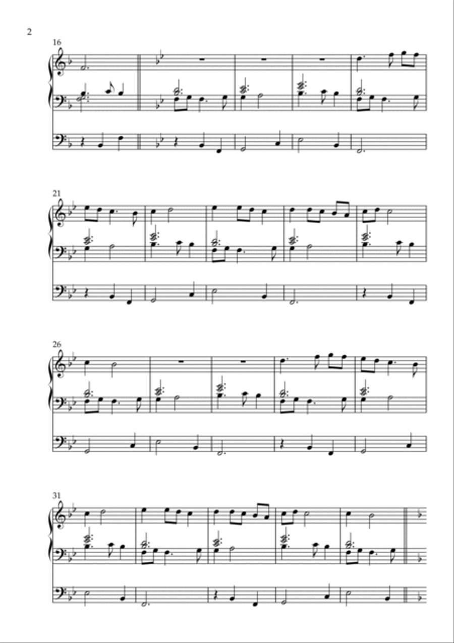 Meditation on Ave Verum, Op. 126 (Organ Solo) by Vidas Pinkevicius (2022) Organ Solo scores gallery preview page 2