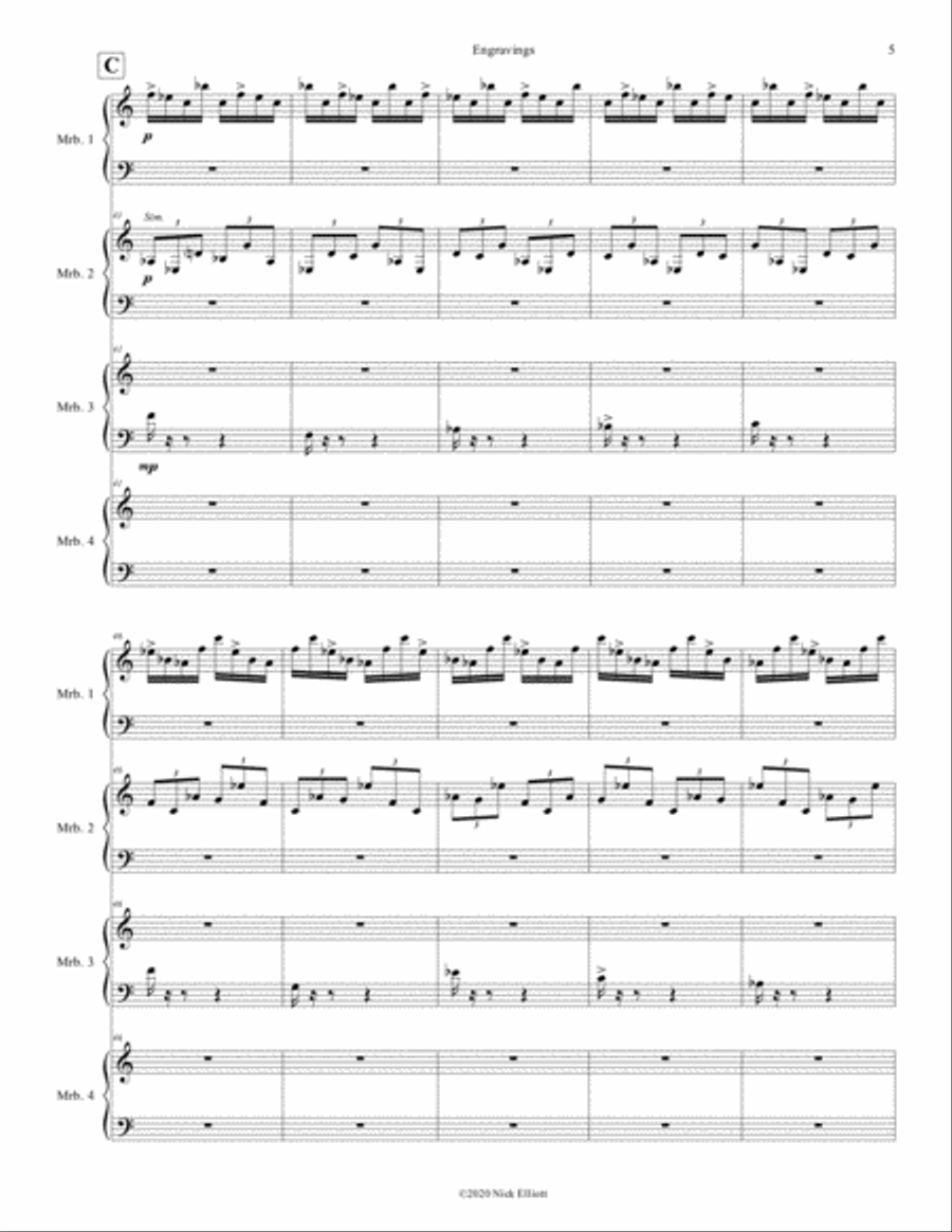 Engravings Marimba scores gallery preview page 5