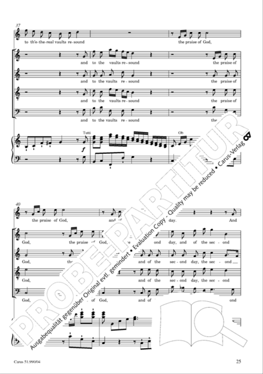 The Creation 4-Part scores gallery preview page 26