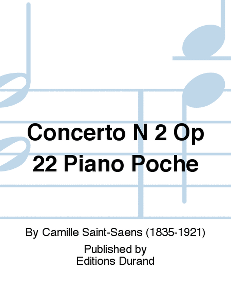 Concerto N 2 Op 22 Piano Poche