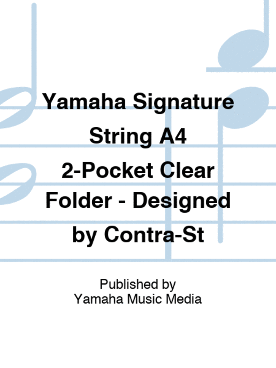 String A4 2-Pocket Clear Folder - Designed by Contra-St Folders & Binders scores gallery preview page 1