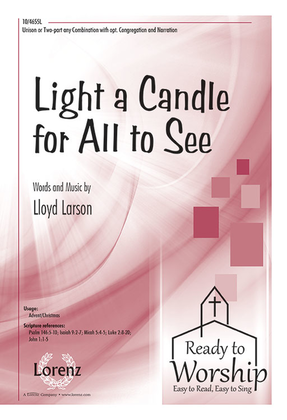 Book cover for Light a Candle for All to See